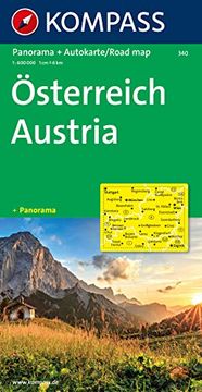 portada Österreich 1: 600 000: Autokarte mit Panorama (en Italiano)