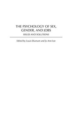 portada The Psychology of Sex, Gender, and Jobs: Issues and Solutions