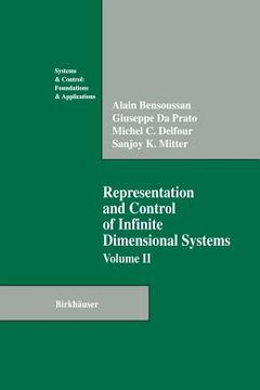 portada Representation and Control of Infinite Dimensional Systems (en Inglés)