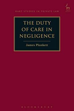 portada The Duty of Care in Negligence (Hart Studies in Private Law) (en Inglés)