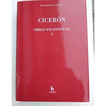 portada Obras Filosoficas i Ciceron Gredos td Ciceron