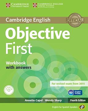 portada Objective First for Spanish Speakers Workbook With Answers With Audio cd 4th Edition (en Inglés)