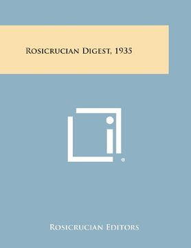 portada Rosicrucian Digest, 1935