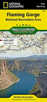 portada Flaming Gorge National Recreation Area map (National Geographic Trails Illustrated Map, 704) (en Inglés)