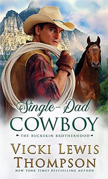 portada Single-Dad Cowboy (8) (The Buckskin Brotherhood) (en Inglés)