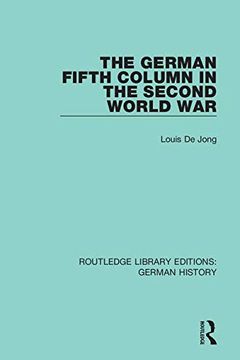 portada The German Fifth Column in the Second World war (Routledge Library Editions: German History) (en Inglés)