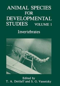 portada Animal Species for Developmental Studies: Volume 1 Invertebrates (in English)