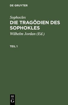 portada Die Tragã Â¶Dien des Sophokles (German Edition) [Hardcover ] (en Alemán)