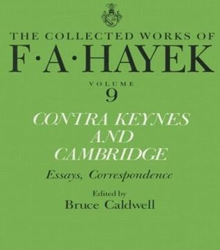 portada Contra Keynes and Cambridge: Essays, Correspondence (en Inglés)