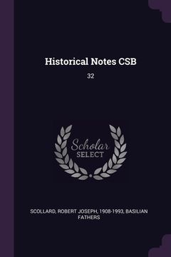 portada Historical Notes CSB: 32 (en Inglés)