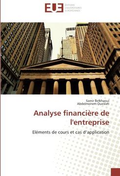 portada Analyse financière de l'entreprise: Eléments de cours et cas d'application