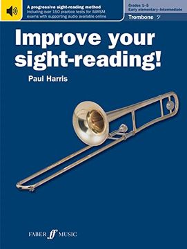 portada Improve Your Sight-Reading! Trombone (Bass Clef) Levels 1-5 (in English)