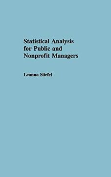 portada Statistical Analysis for Public and Nonprofit Managers (in English)