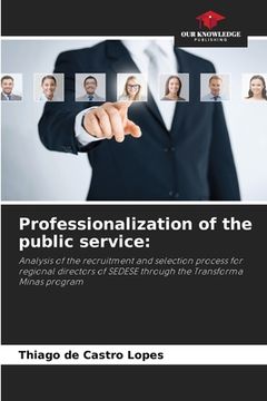 portada Professionalization of the public service (en Inglés)