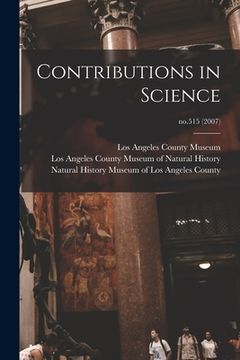 portada Contributions in Science; no.515 (2007) (en Inglés)