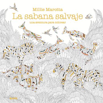 portada Sabana Salvaje: Una Aventura Para Colorear (in Spanish)