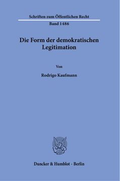 portada Die Form der Demokratischen Legitimation. (in German)
