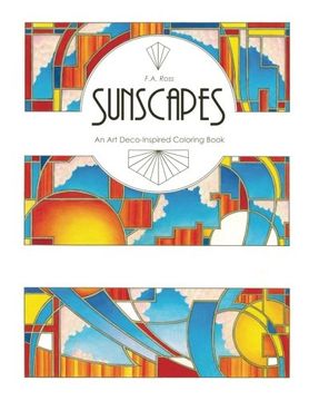 portada Sunscapes: An Art Deco-Inspired Coloring Book (en Inglés)