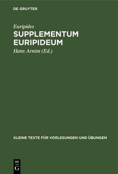 portada Supplementum Euripideum (in German)
