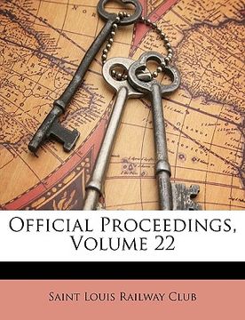 portada official proceedings, volume 22 (in English)