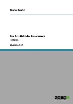 portada Der Architekt der Renaissance (German Edition)