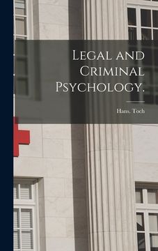portada Legal and Criminal Psychology. (in English)