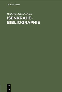 portada Isenkrahe-Bibliographie (en Alemán)