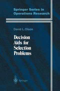portada decision aids for selection problems (in English)