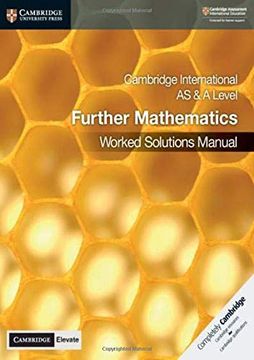 portada Cambridge International as & a Level Further Mathematics Worked Solutions Manual with Digital Access (en Inglés)