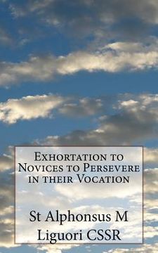 portada Exhortation to Novices to Persevere in their Vocation