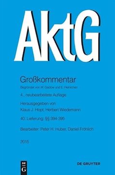 portada Aktiengesetz / §§ 394-395