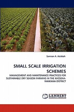 portada small scale irrigation schemes (en Inglés)