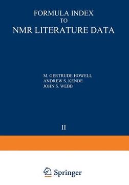 portada Formula Index to NMR Literature Data: Volume 2: 1961-1962 References (in English)