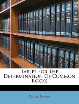 portada tables for the determination of common rocks (en Inglés)