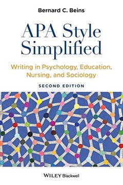 portada Apa Style Simplified: Writing in Psychology, Education, Nursing, and Sociology (in English)