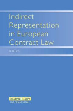 portada indirect representation in european contract law (en Inglés)