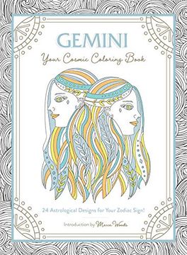 portada Gemini: Your Cosmic Coloring Book: 24 Astrological Designs for Your Zodiac Sign! (en Inglés)