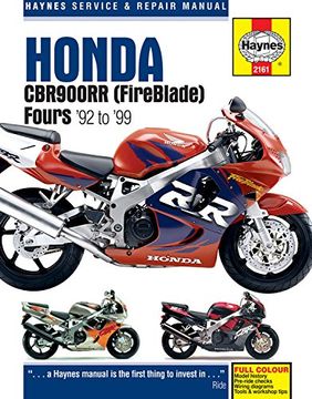 portada Honda Cbr900Rr (Fireblade) Fours '92 to '99 (Haynes Service & Repair Manual) (in English)