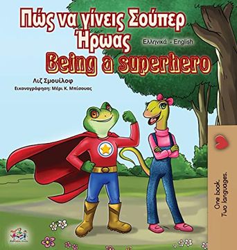 portada Being a Superhero (Greek English Bilingual Book) (Greek English Bilingual Collection) (en Griego)