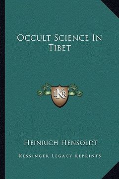 portada occult science in tibet (en Inglés)