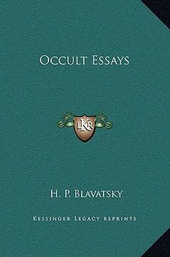 portada occult essays (in English)