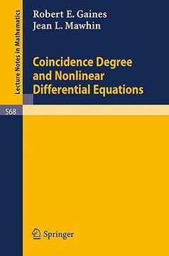 portada coincidence degree and nonlinear differential equations