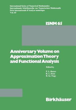 portada Anniversary Volume on Approximation Theory and Functional Analysis (in English)