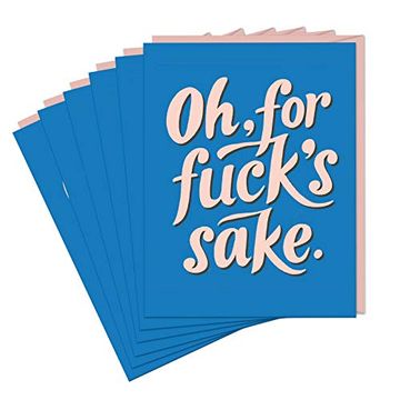 portada 6-Pack em & Friends oh, for Fucks Sake Sticker Greeting Cards and Envelopes (en Inglés)