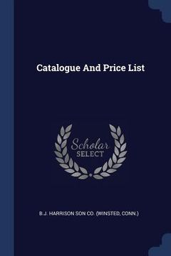 portada Catalogue And Price List (en Inglés)