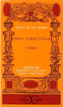 portada Obras completas, III. Poesias. Diego San Pedro (Clasicos Castalia) (Spanish Edition) (in Spanish)