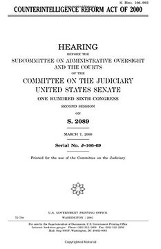 portada Counterintelligence Reform Act of 2000