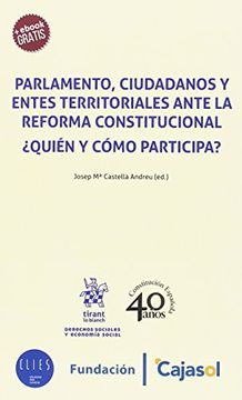 portada Parlamento, Ciudadanos y Entes Territoriales Ante la Reforma Constitucional¿ Quién y Cómo Participa?
