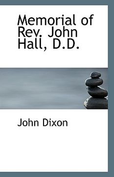 portada memorial of rev. john hall, d.d.