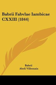 portada Babrii Fabvlae Iambicae CXXIII (1844) (en Alemán)
